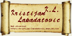 Kristijan Lapadatović vizit kartica